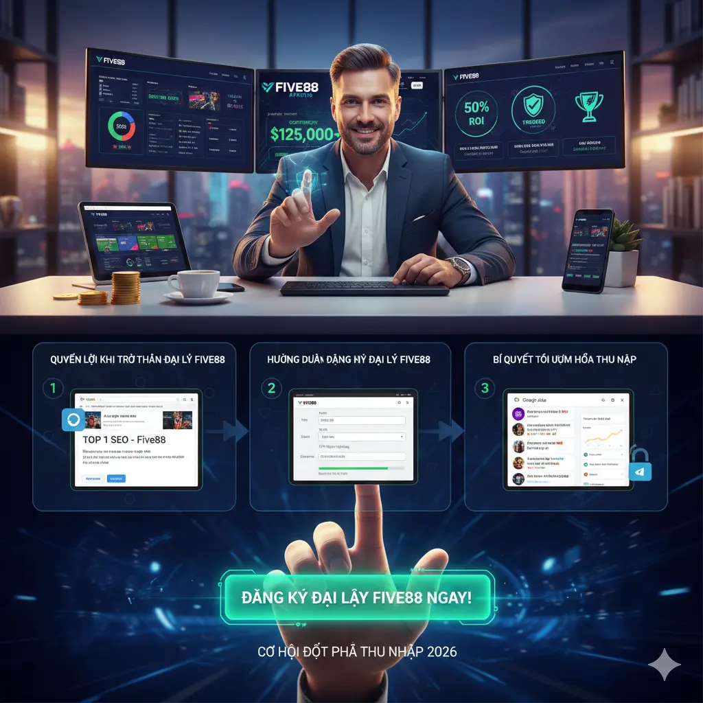 Đại lý Five88 hoa hồng 50% - Cơ hội khởi nghiệp iGaming 2026