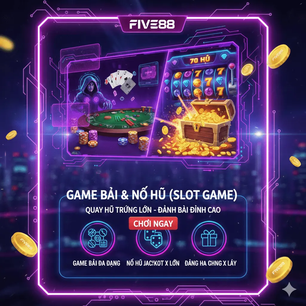 Kho game nổ hũ và game bài đổi thưởng tại Five88