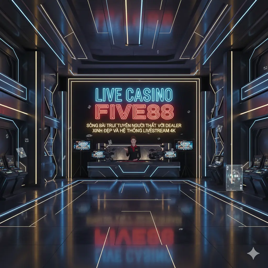 Live Casino Five88 - Sòng bài trực tuyến người thật với Dealer xinh đẹp và hệ thống livestream 4K
